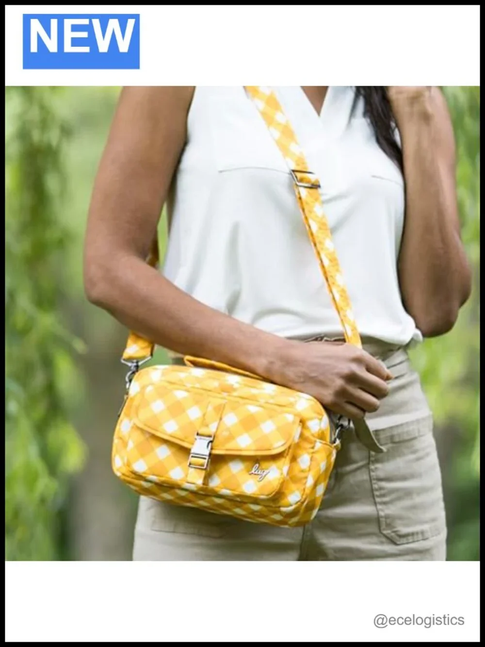 Lug Sidecar Convertible Crossbody Tote Purse Polyester Water-Repellent